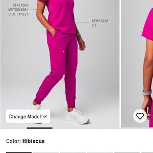 Fabletics  Hibiscus Pink Small scrub set